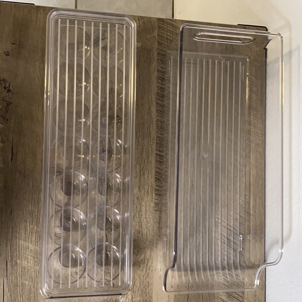 6 piece organizing refrigerator bins